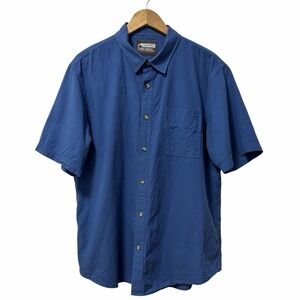 Mountain Khakis Mens Textured Button Down Shirt‎ Size XL Blue Outdoor Gorpcore